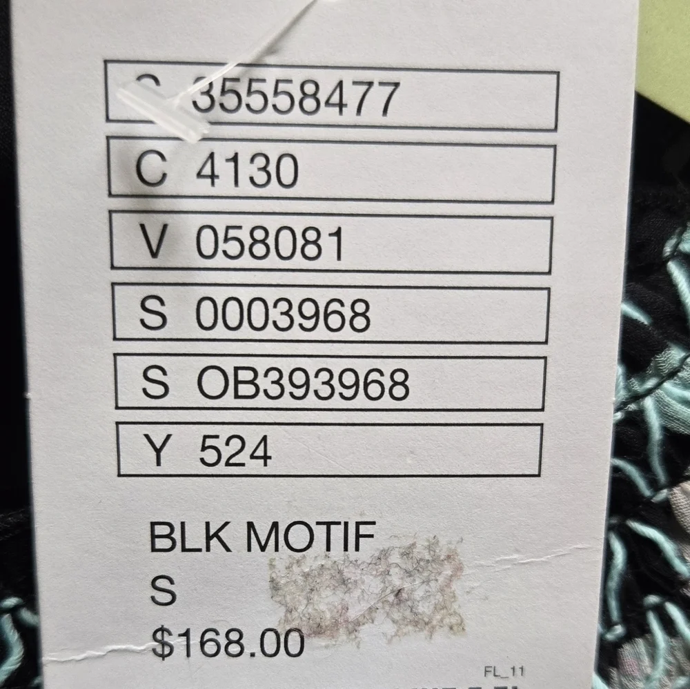 Maeve Black Floral Off-Shoulder Dress Small NWT Boho 70s Flowy Festival Tropical - Picture 7 of 9